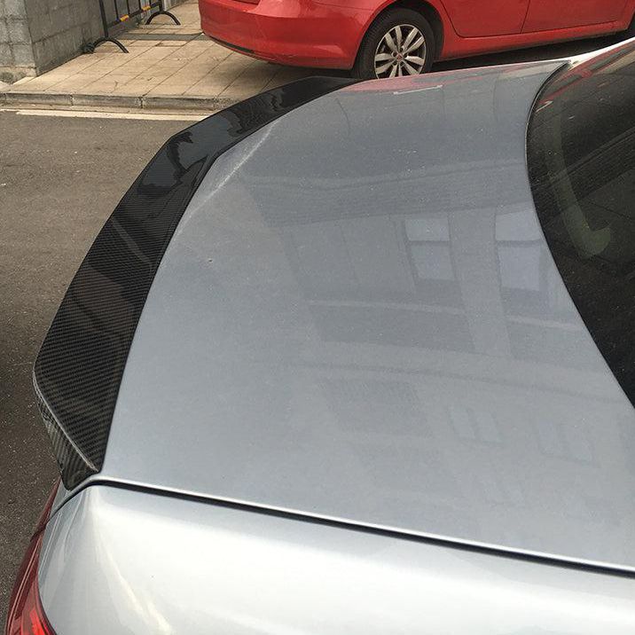 V Style Carbon Fibre Boot Spoiler for Mercedes Benz W212 E Class Saloon 10-17-Carbon Factory
