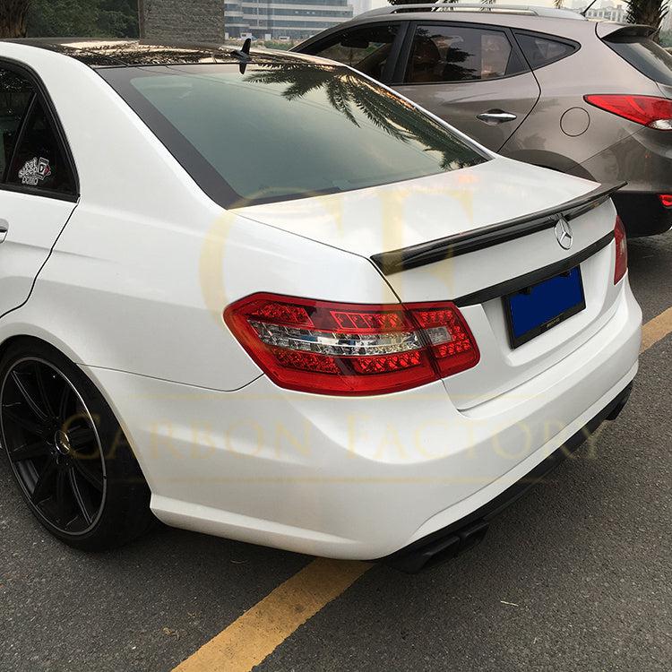 V Style Carbon Fibre Boot Spoiler for Mercedes Benz W212 E Class Saloon 10-17-Carbon Factory