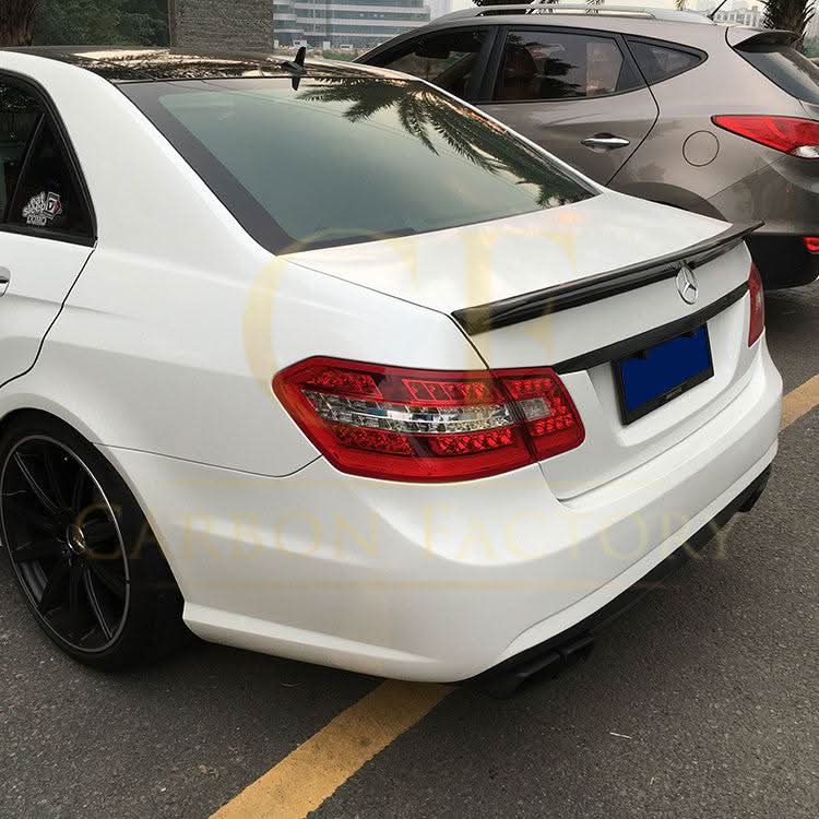 V Style Carbon Fibre Boot Spoiler for Mercedes Benz W212 E Class Saloon 10-17 - Carbon Factory