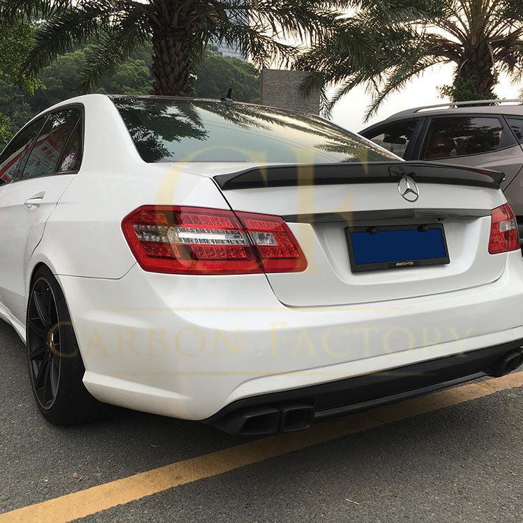 V Style Carbon Fibre Boot Spoiler for Mercedes Benz W212 E Class Saloon 10-17-Carbon Factory