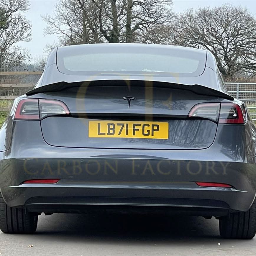 V Style Carbon Fibre Boot Spoiler for Tesla Model 3 16-23 - Carbon Factory