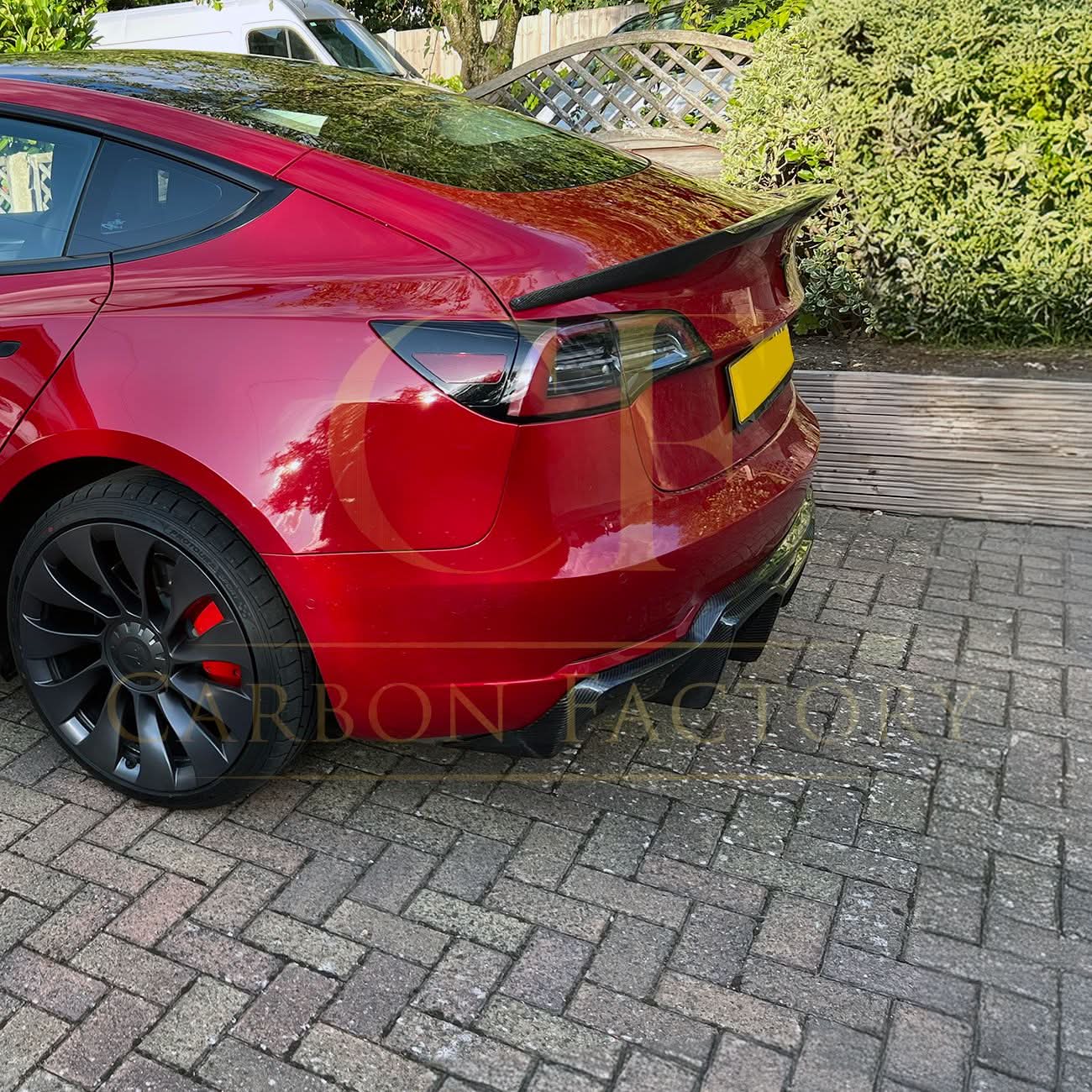 V Style Carbon Fibre Boot Spoiler for Tesla Model 3 16-23 - Carbon Factory