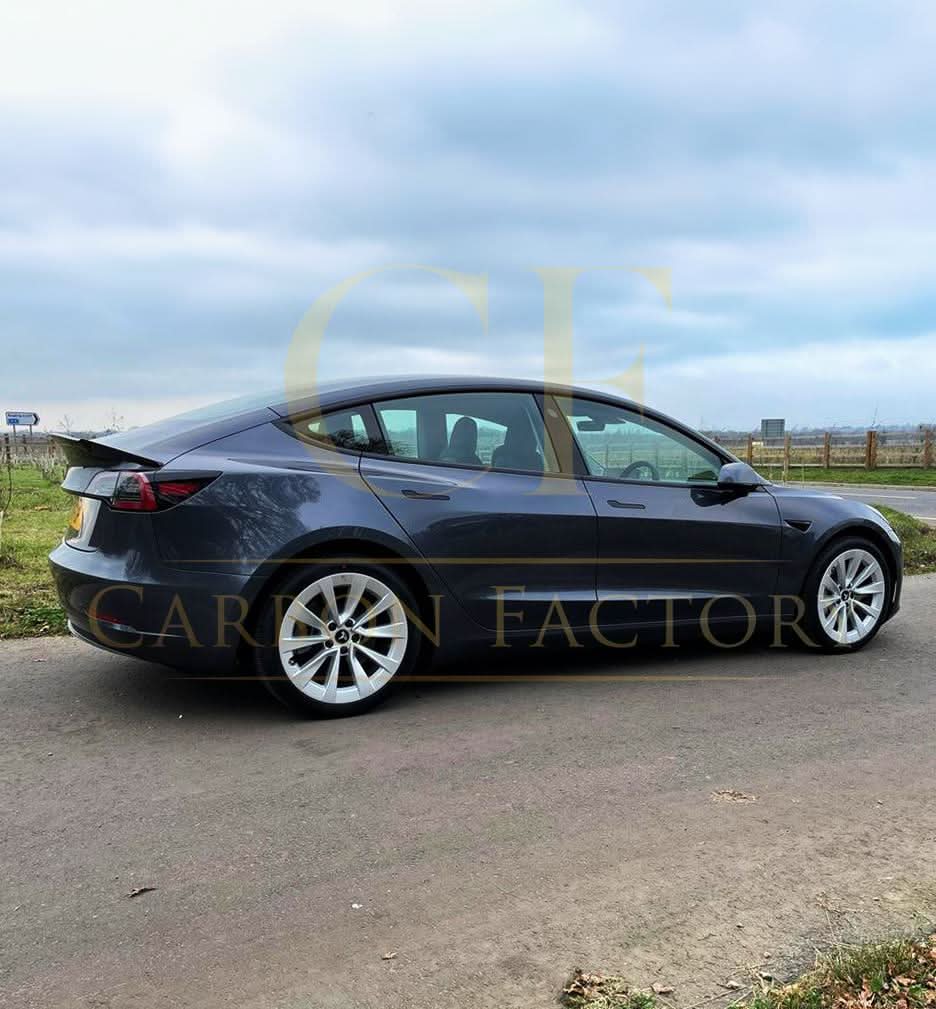V Style Carbon Fibre Boot Spoiler for Tesla Model 3 16-23 - Carbon Factory