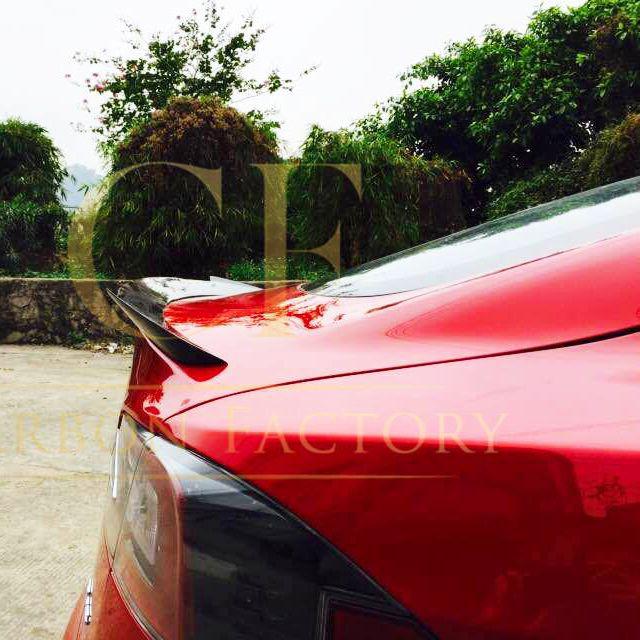 V Style Carbon Fibre Boot Spoiler for Tesla Model S 13-Present-Carbon Factory