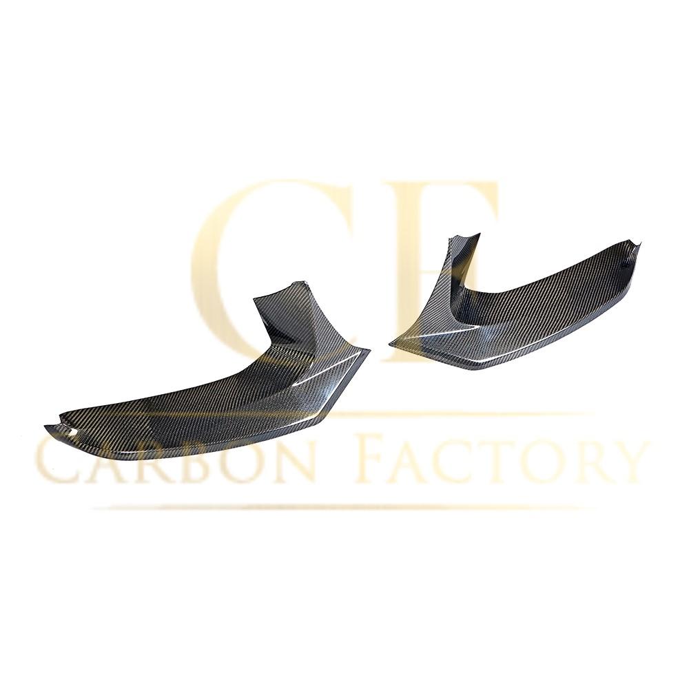 V Style Carbon Fibre Front Bumper Covers for BMW G30 5 Series M Sport 17-20-Carbon Factory