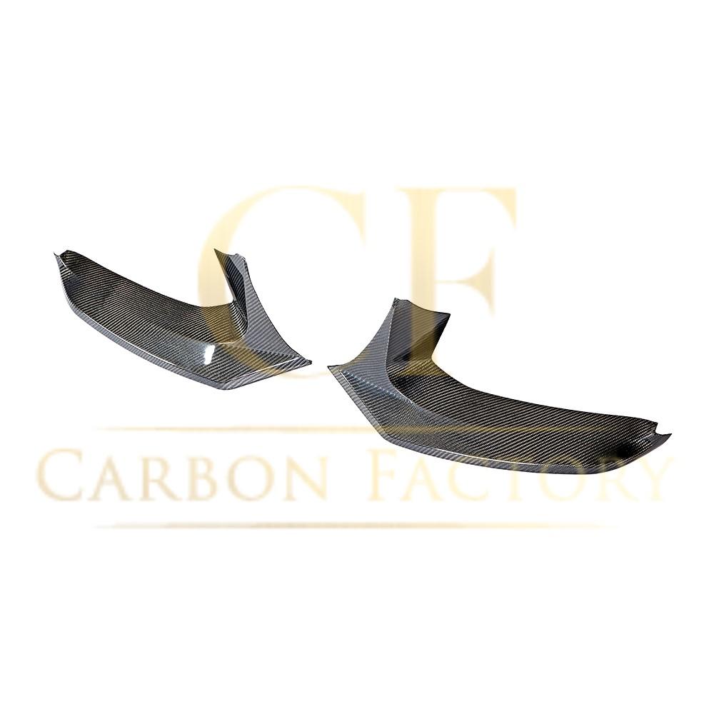 V Style Carbon Fibre Front Bumper Covers for BMW G30 5 Series M Sport 17-20-Carbon Factory