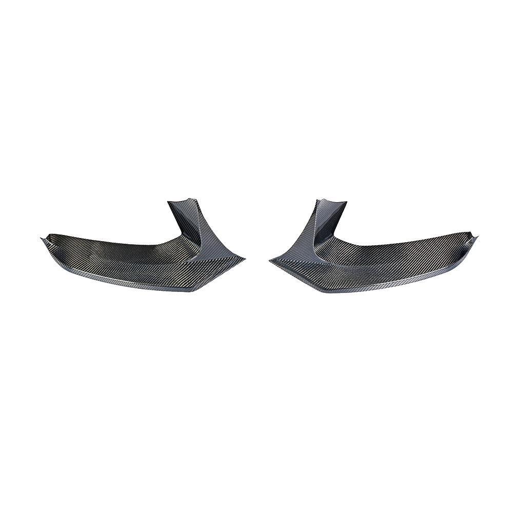 V Style Carbon Fibre Front Bumper Covers for BMW G30 5 Series M Sport 17-20-Carbon Factory