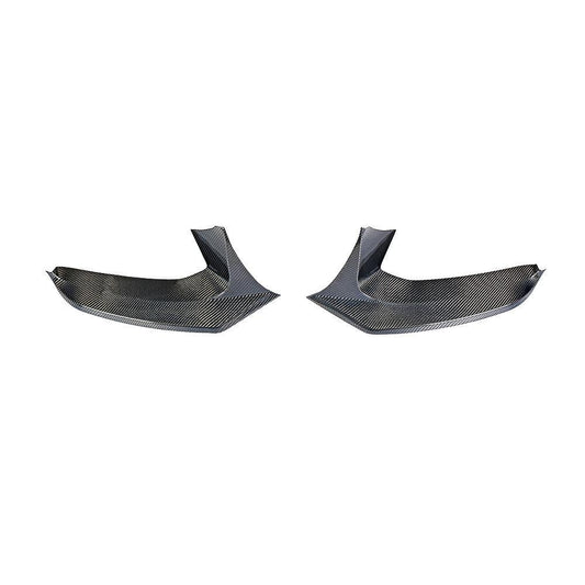V Style Carbon Fibre Front Bumper Covers for BMW G30 5 Series M Sport 17-20-Carbon Factory