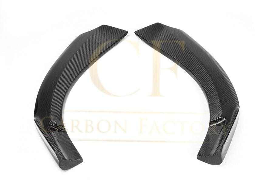 V Style Carbon Fibre Front Bumper Side Extensions for Mercedes W117 CLA 13-19-Carbon Factory