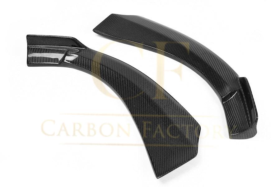 V Style Carbon Fibre Front Bumper Side Extensions for Mercedes W117 CLA 13-19-Carbon Factory