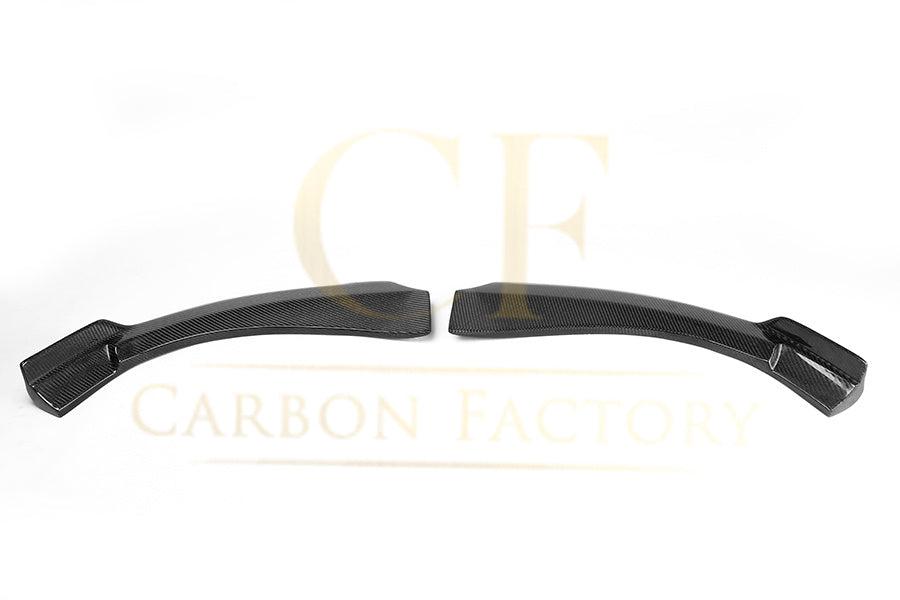V Style Carbon Fibre Front Bumper Side Extensions for Mercedes W117 CLA 13-19-Carbon Factory