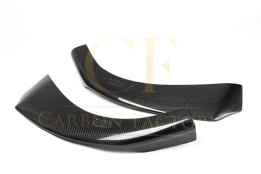 V Style Carbon Fibre Front Bumper Side Extensions for Mercedes W117 CLA 13-19-Carbon Factory