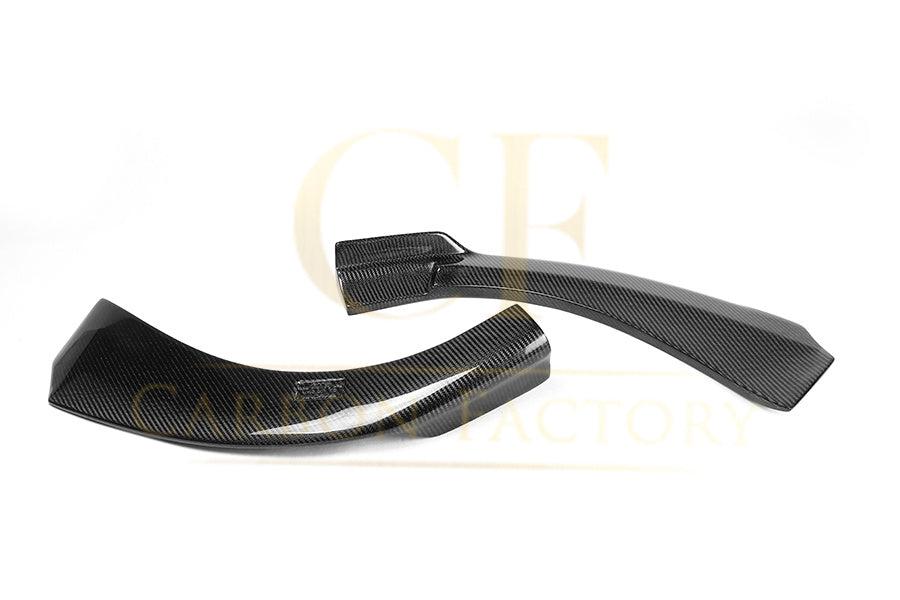 V Style Carbon Fibre Front Bumper Side Extensions for Mercedes W117 CLA 13-19-Carbon Factory