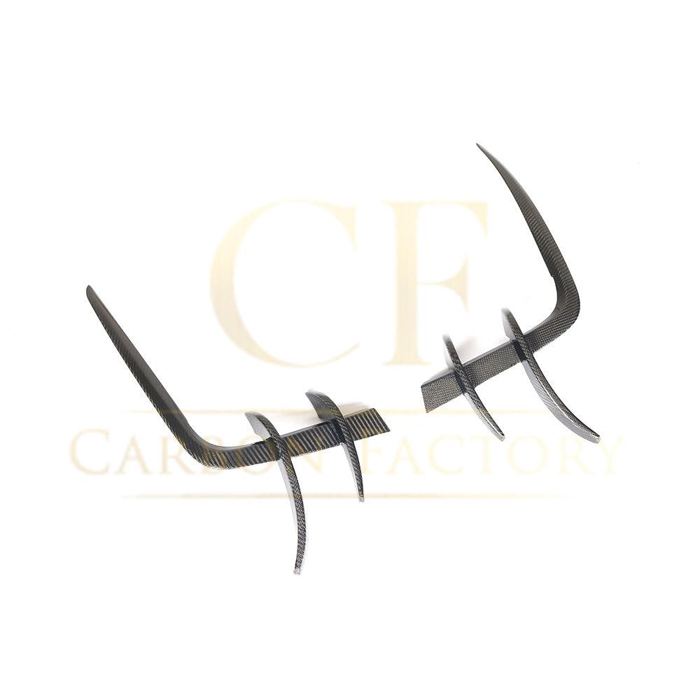 V Style Carbon Fibre Front Bumper Trims for Audi B9 A5 S Line & S5 17-19-Carbon Factory
