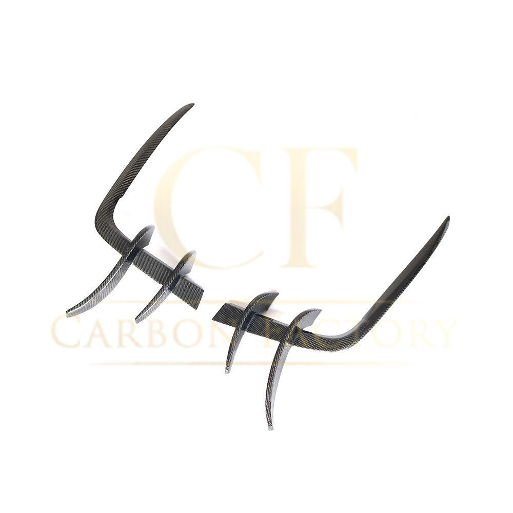 V Style Carbon Fibre Front Bumper Trims for Audi B9 A5 S Line & S5 17-19-Carbon Factory
