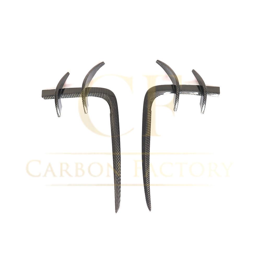 V Style Carbon Fibre Front Bumper Trims for Audi B9 A5 S Line & S5 17-19-Carbon Factory