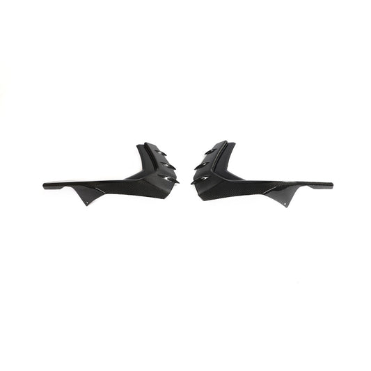 V Style Carbon Fibre Front Canards for Audi S3 Saloon 21-Present-Carbon Factory