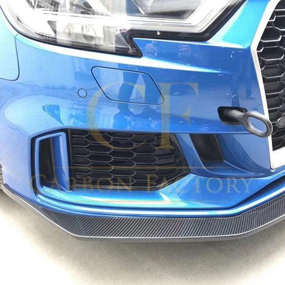 V Style Carbon Fibre Front Splitter for Audi 8V RS3 Saloon 17-20-Carbon Factory