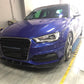 V Style Carbon Fibre Front Splitter for Audi A3 Hatchback S Line & S3 13-15-Carbon Factory