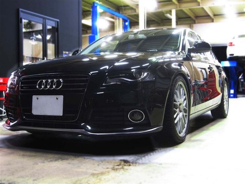 V Style Carbon Fibre Front Splitter for Audi A4 B8 S Line 08-12-Carbon Factory