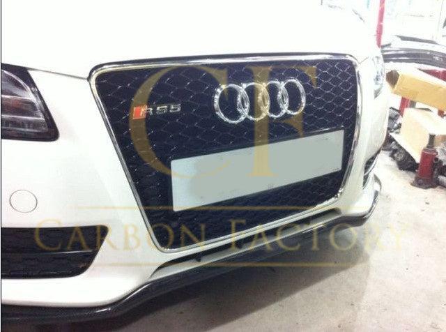 V Style Carbon Fibre Front Splitter for Audi B8 A5 Non S-Line 07-10-Carbon Factory