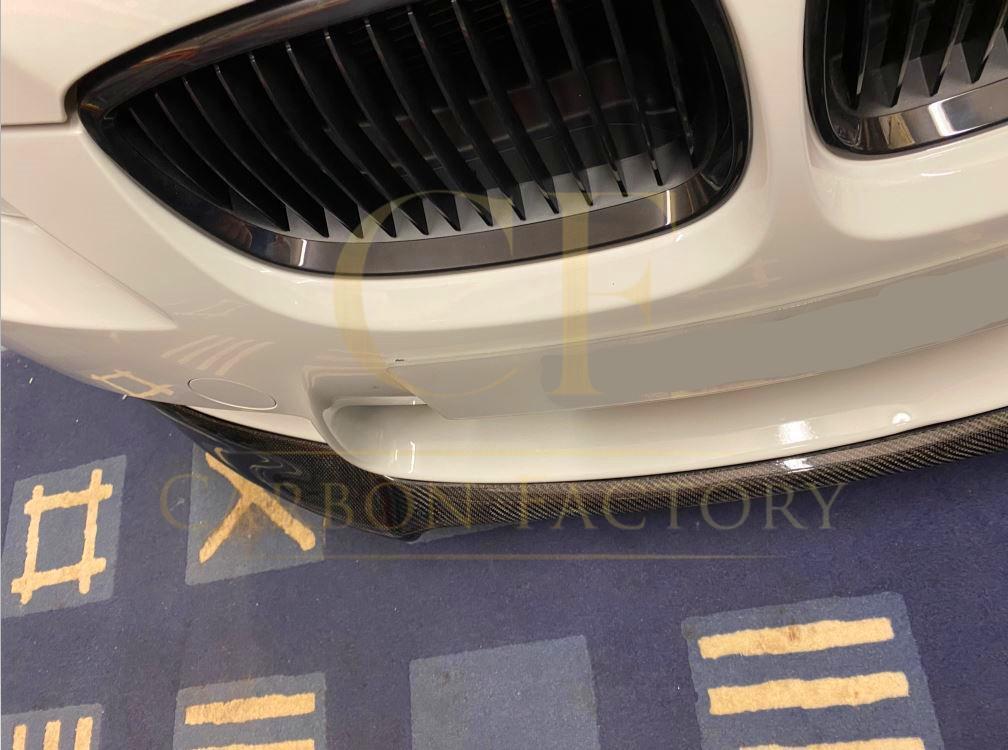 V Style Carbon Fibre Front Splitter for BMW E90 E92 E93 M3 07-13-Carbon Factory