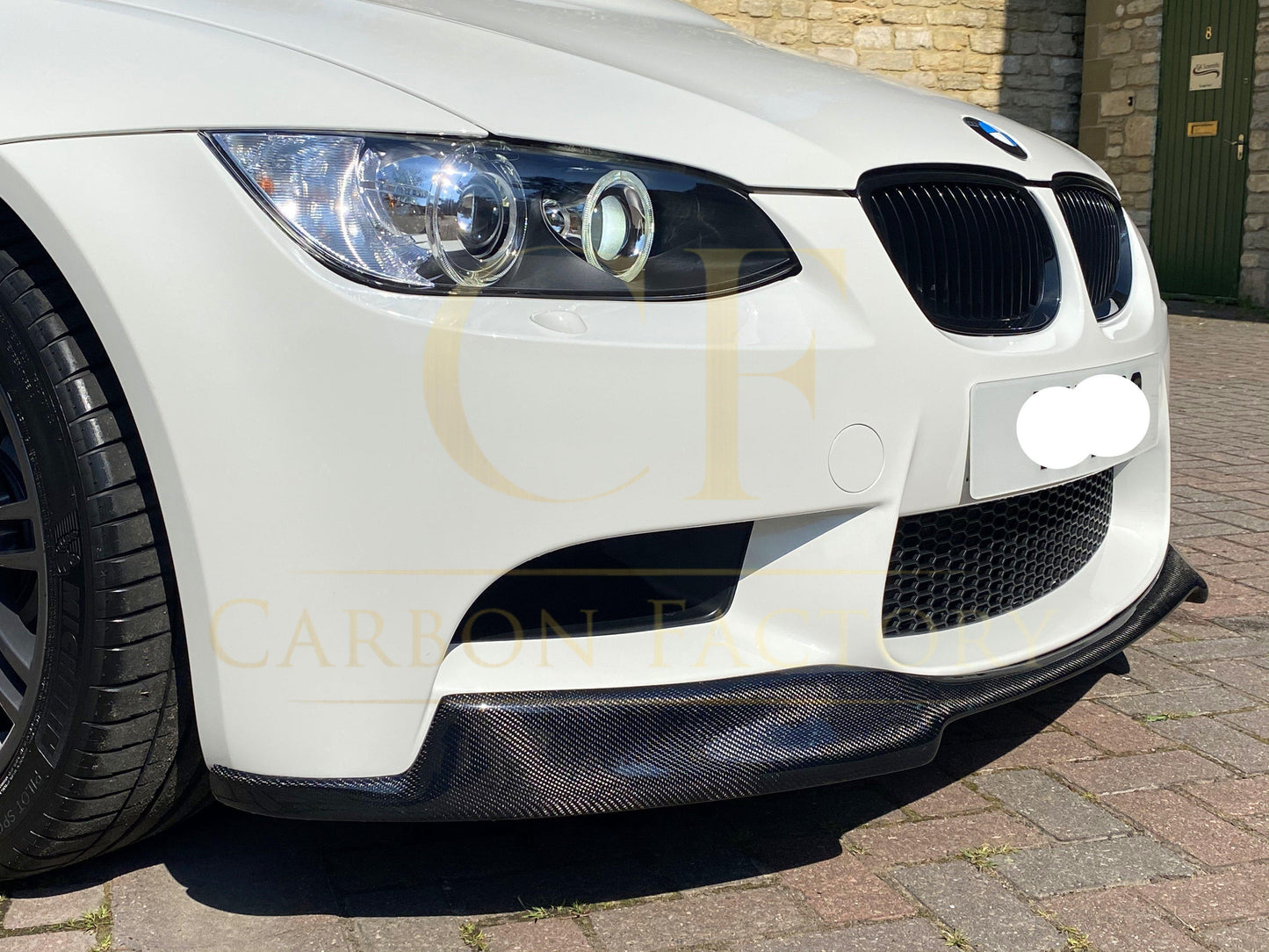 V Style Carbon Fibre Front Splitter for BMW E90 E92 E93 M3 07-13-Carbon Factory