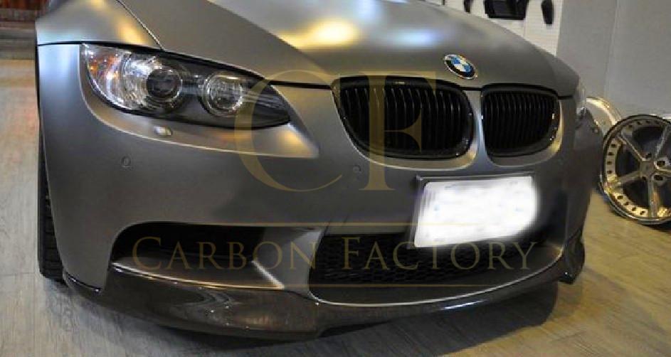V Style Carbon Fibre Front Splitter for BMW E90 E92 E93 M3 07-13-Carbon Factory