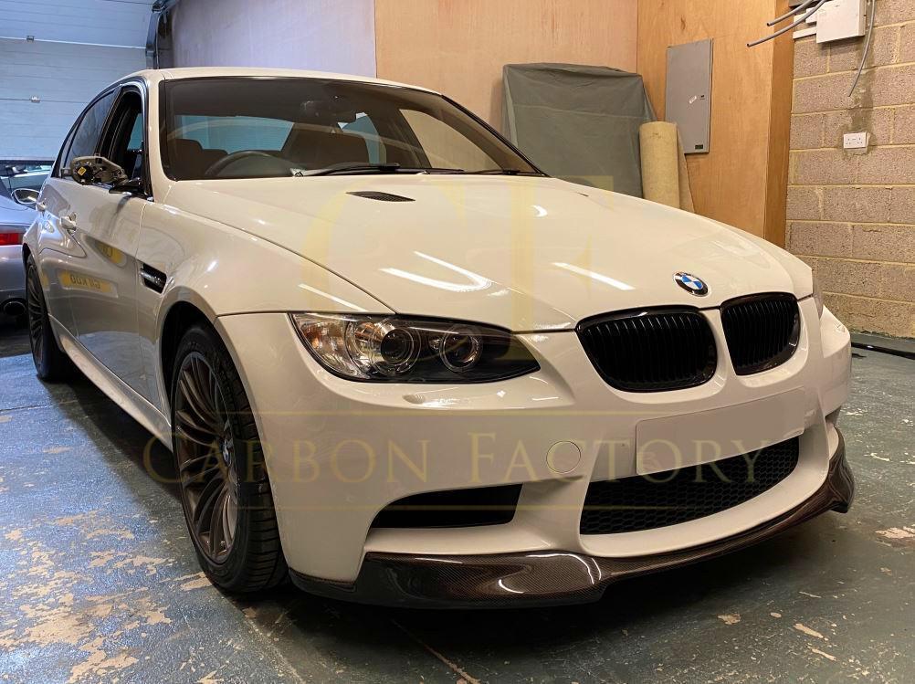 V Style Carbon Fibre Front Splitter for BMW E90 E92 E93 M3 07-13-Carbon Factory