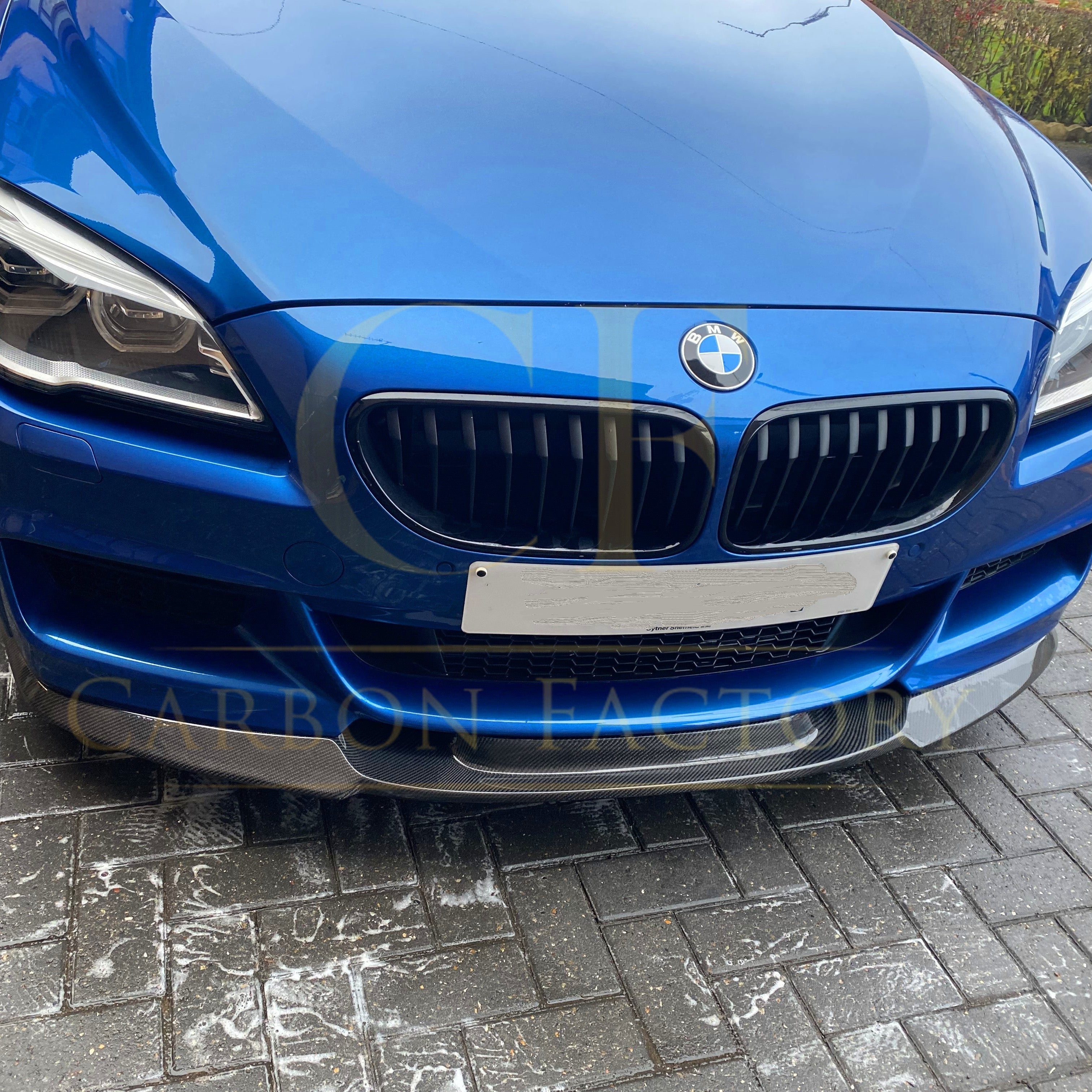 V Style Carbon Fibre Front Splitter for BMW F06 F12 F13 6 Series 11-18 - Carbon Factory