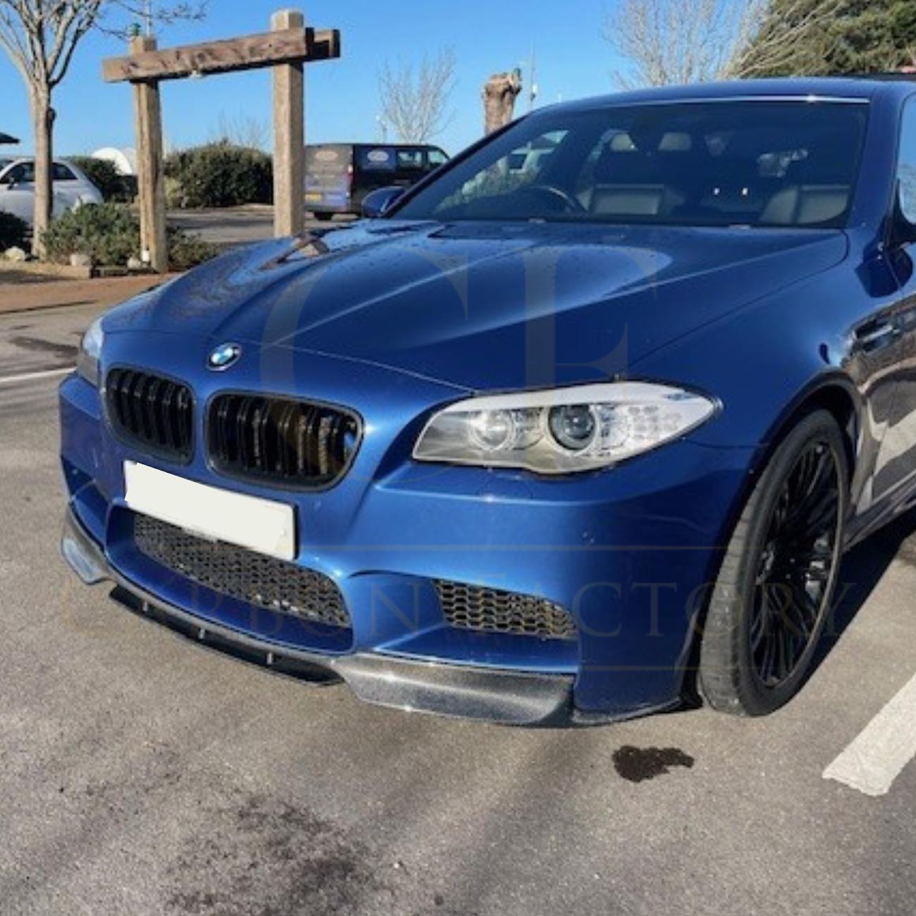 V Style Carbon Fibre Front Splitter for BMW F10 M5 10-16-Carbon Factory