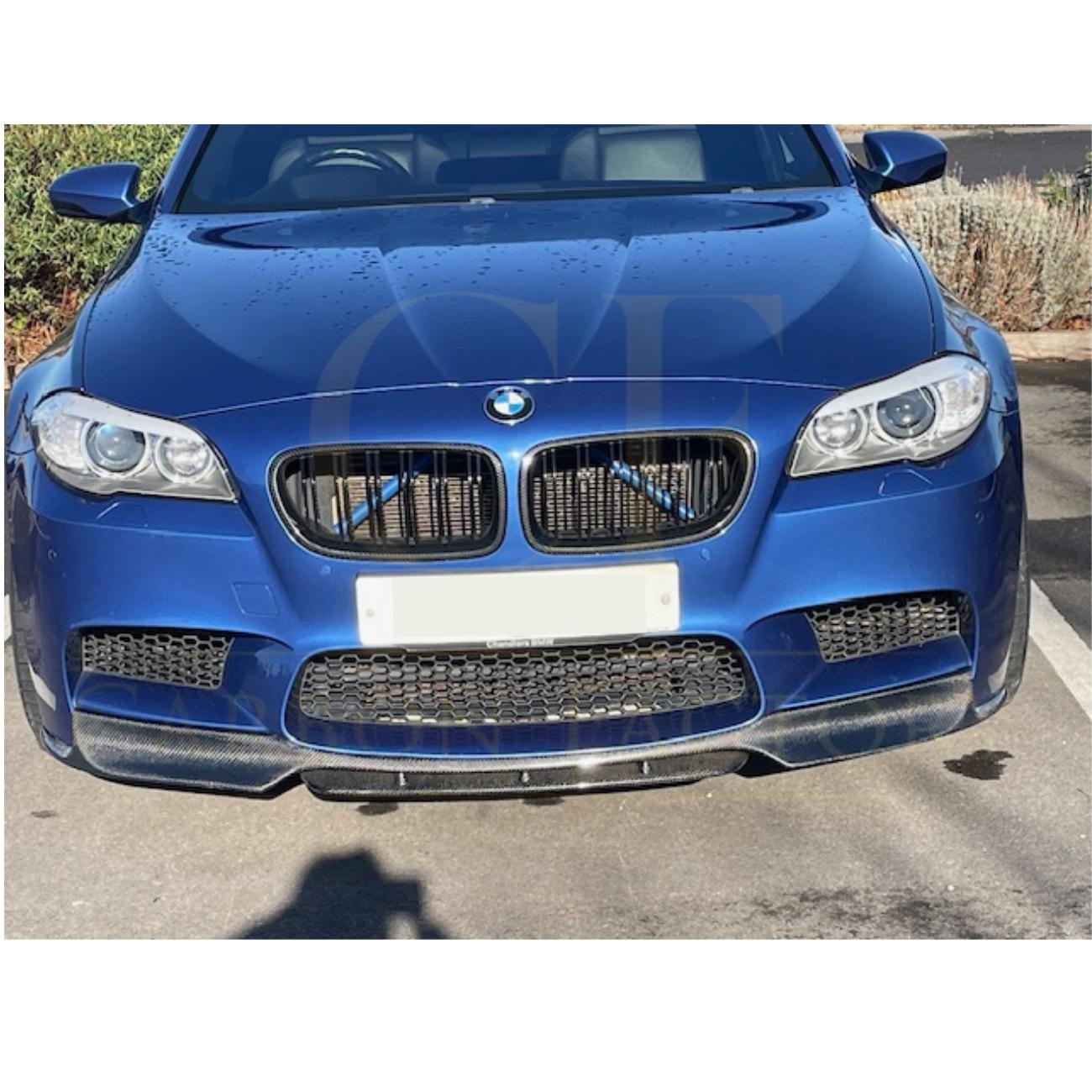 V Style Carbon Fibre Front Splitter for BMW F10 M5 10-16-Carbon Factory