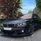V Style Carbon Fibre Front Splitter for BMW F32 F33 F36 4 Series 14-20-Carbon Factory