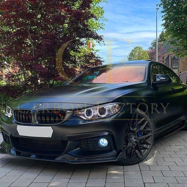 V Style Carbon Fibre Front Splitter for BMW F32 F33 F36 4 Series 14-20-Carbon Factory