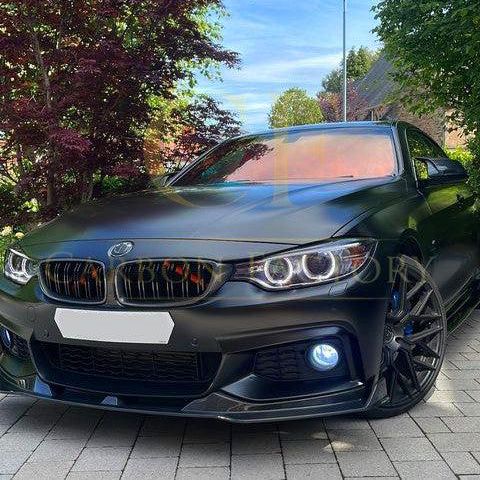 V Style Carbon Fibre Front Splitter for BMW F32 F33 F36 4 Series 14-20-Carbon Factory