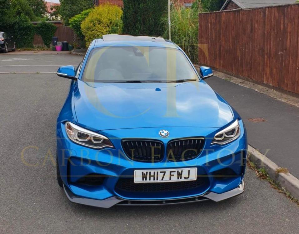 V Style Carbon Fibre Front Splitter for BMW F87 M2 OG 16-18-Carbon Factory