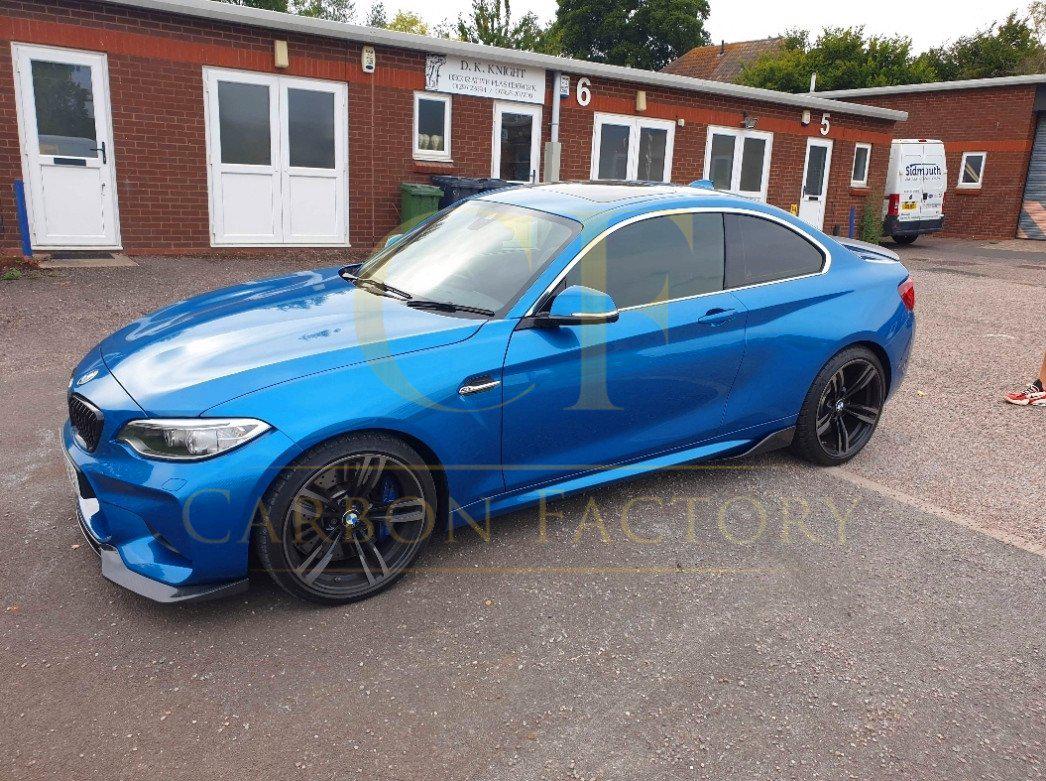 V Style Carbon Fibre Front Splitter for BMW F87 M2 OG 16-18-Carbon Factory