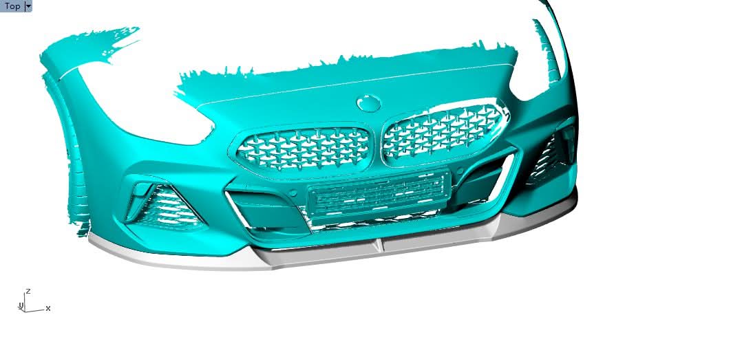 V Style Carbon Fibre Front Splitter for BMW G29 Z4 19-Present - Carbon Factory