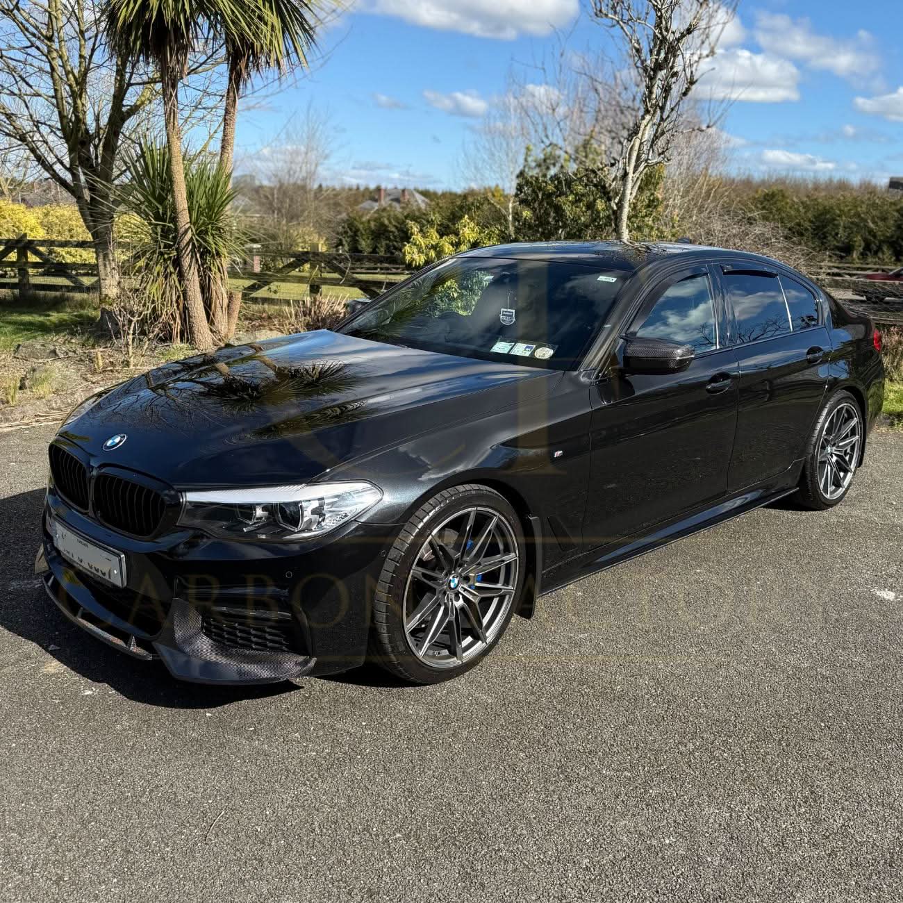 V Style Carbon Fibre Front Splitter for BMW G30 5 Series M Sport 17-20 - Carbon Factory
