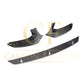 V Style Carbon Fibre Front Splitter for BMW G30 5 Series M Sport 17-20-Carbon Factory