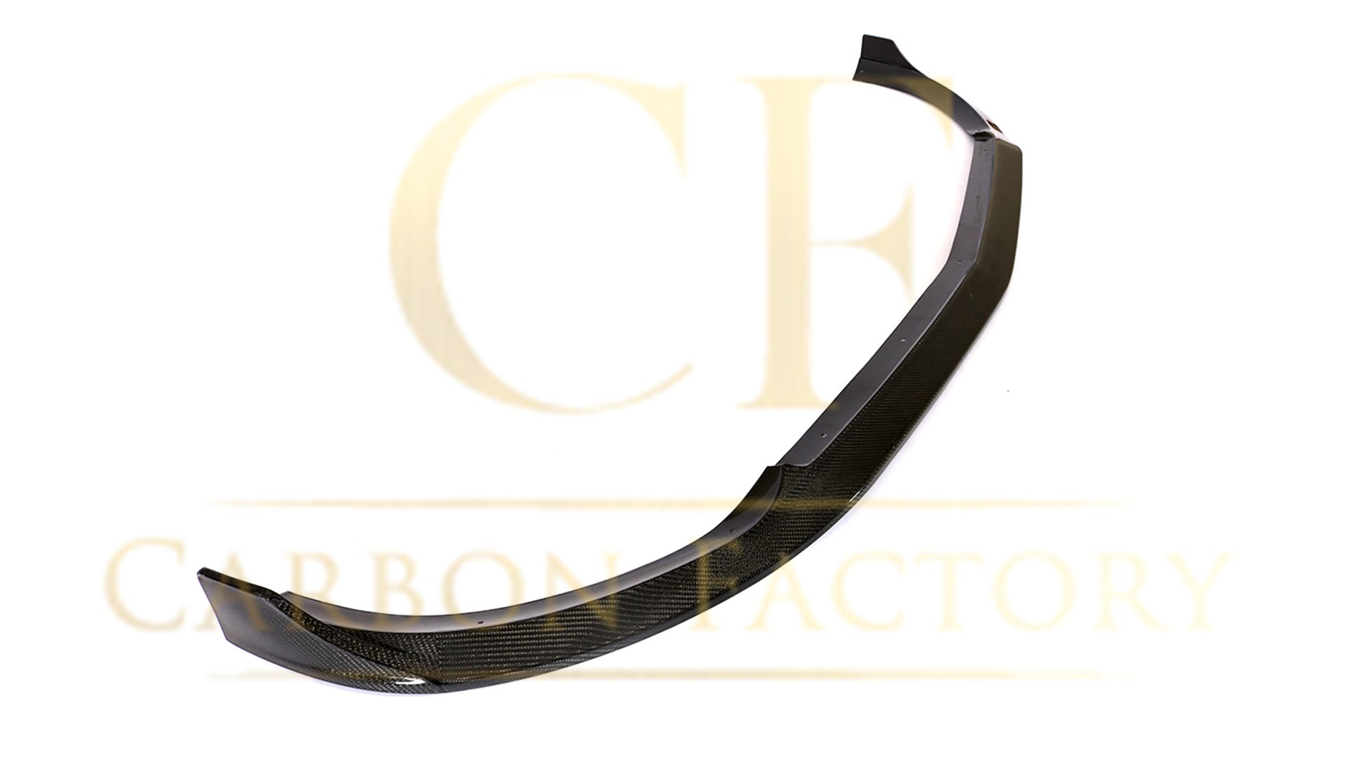 V Style Carbon Fibre Front Splitter for Mercedes W213 Saloon Standard model 16-19-Carbon Factory