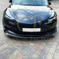 V Style Carbon Fibre Front Splitter for Tesla Model 3 16-23-Carbon Factory