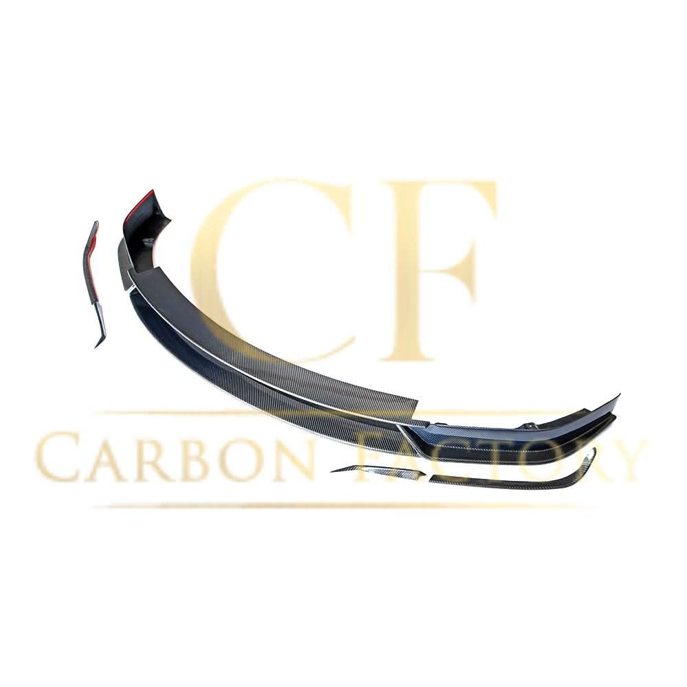 V Style Carbon Fibre Front Splitter for Tesla Model X 16-Present - Carbon Factory