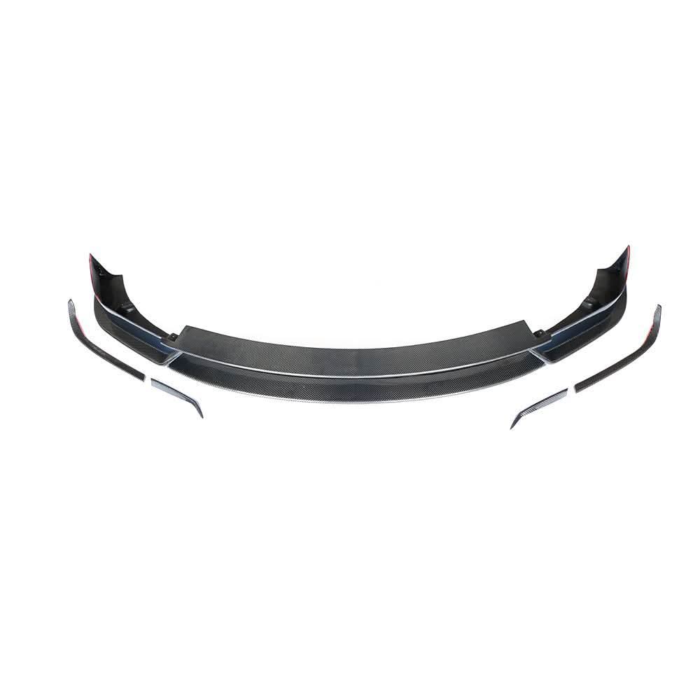 V Style Carbon Fibre Front Splitter for Tesla Model X 16-Present - Carbon Factory