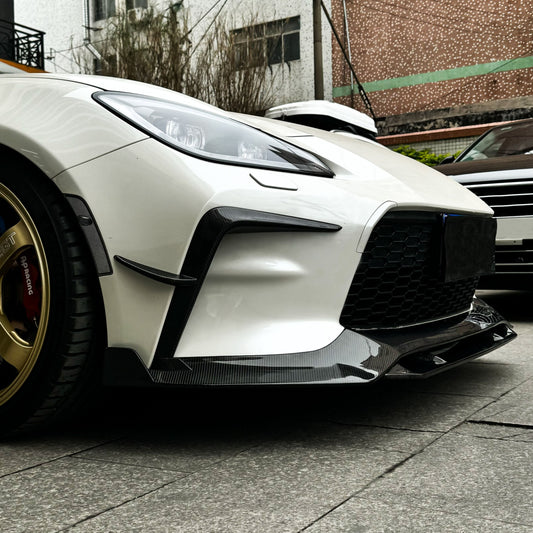 V Style Carbon Fibre Front Splitter for Toyota GR86 22-Present-Carbon Factory