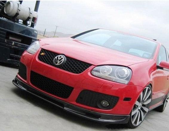 V Style Carbon Fibre Front Splitter for VW Golf MK5 GTI 04-09-Carbon Factory