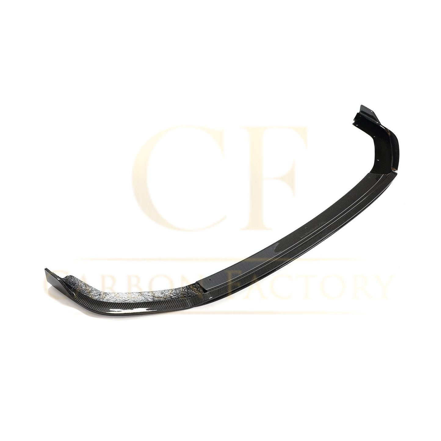 V Style Carbon Fibre Front Splitter for VW Polo MK6 GTI 17-20-Carbon Factory
