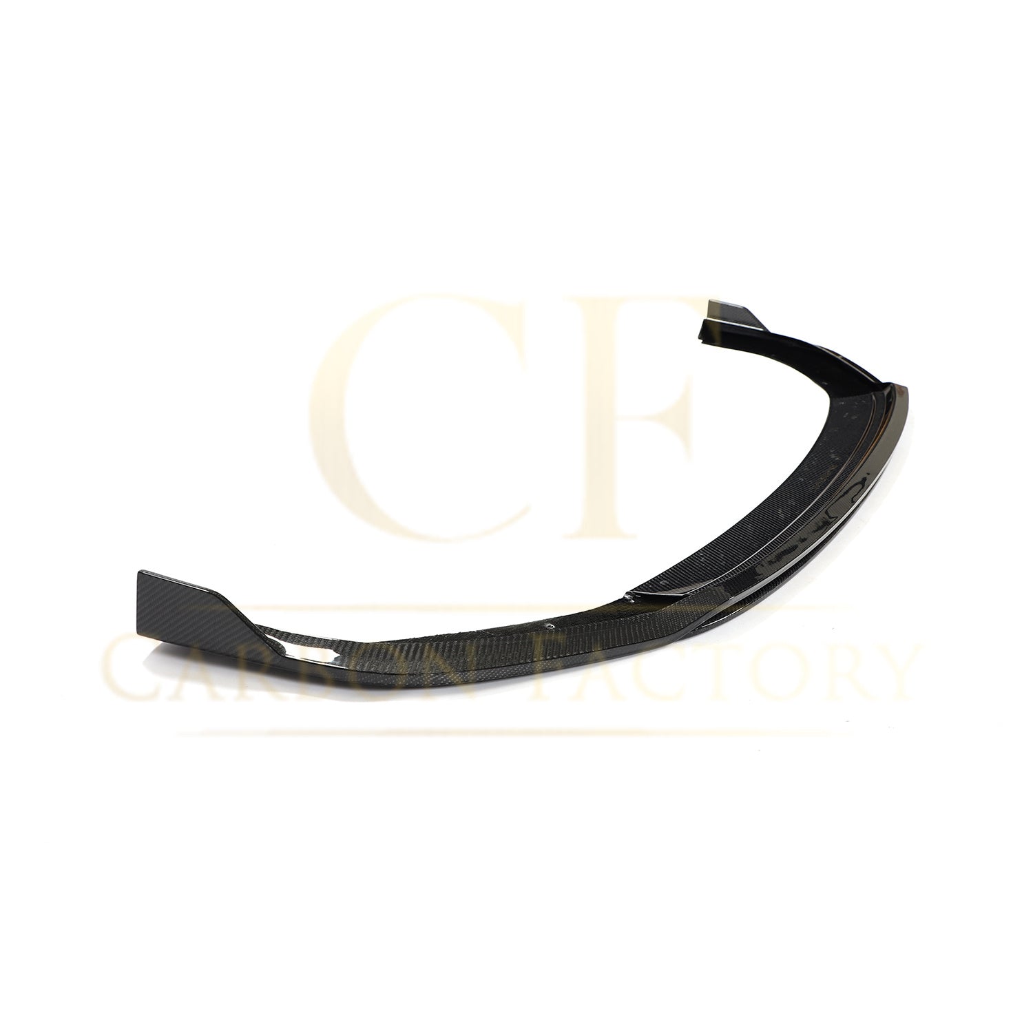 V Style Carbon Fibre Front Splitter for VW Polo MK6 GTI 17-20-Carbon Factory