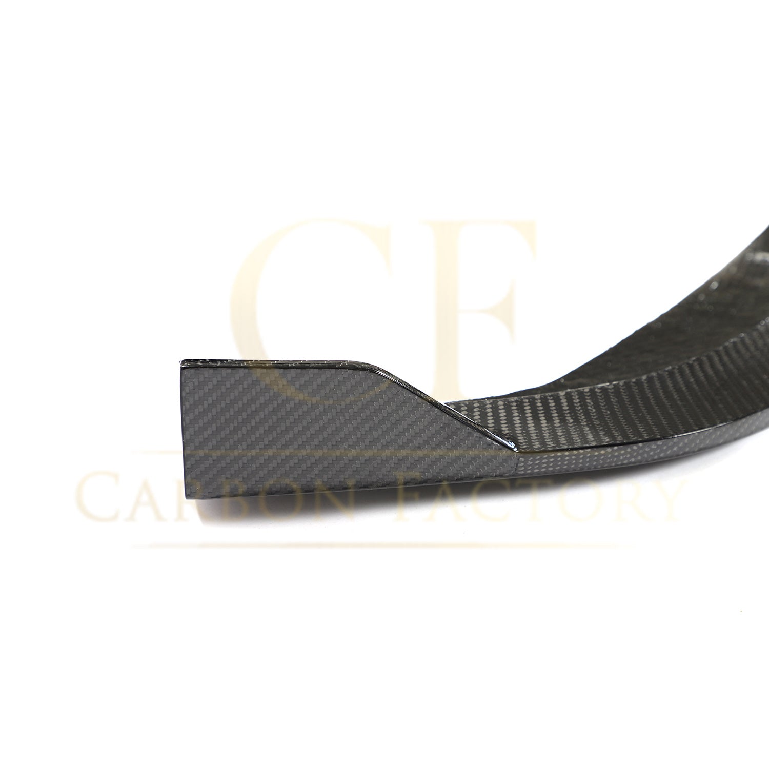 V Style Carbon Fibre Front Splitter for VW Polo MK6 GTI 17-20-Carbon Factory