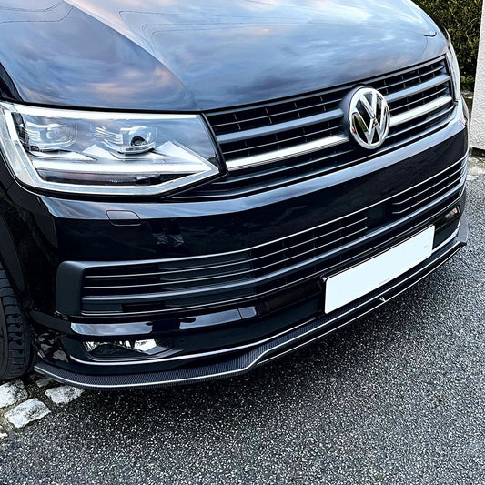 V Style Carbon Fibre Front Splitter for VW T6 Multivan 15-20-Carbon Factory